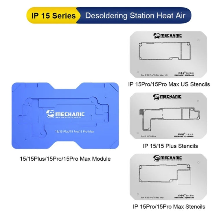 Stampi per stazioni dissaldanti ad aria calda meccanica per iPhone serie 15, For iPhone 15 Series Molds