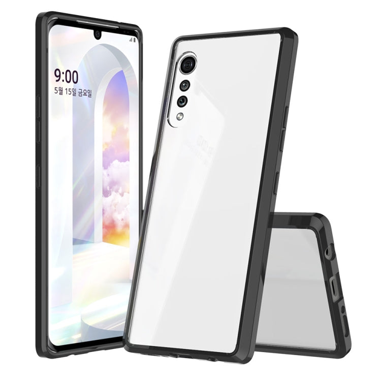 Custodia TPU antiurto in acrilico per smartphone LG compatibili