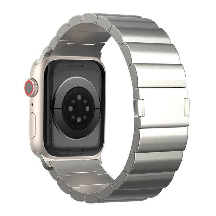 Cinturino per orologio in metallo titanio con fibbia magnetica a una perla, For Apple Watch Series 10 46mm, For Apple Watch Series 10 42mm, For Apple Watch SE 2023 44mm, For Apple Watch SE 2023 40mm, For Apple Watch Ultra 2 49mm                        ...