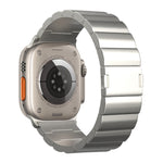 Cinturino per orologio in metallo titanio con fibbia magnetica a una perla, For Apple Watch Series 10 46mm, For Apple Watch Series 10 42mm, For Apple Watch SE 2023 44mm, For Apple Watch SE 2023 40mm, For Apple Watch Ultra 2 49mm                        ...