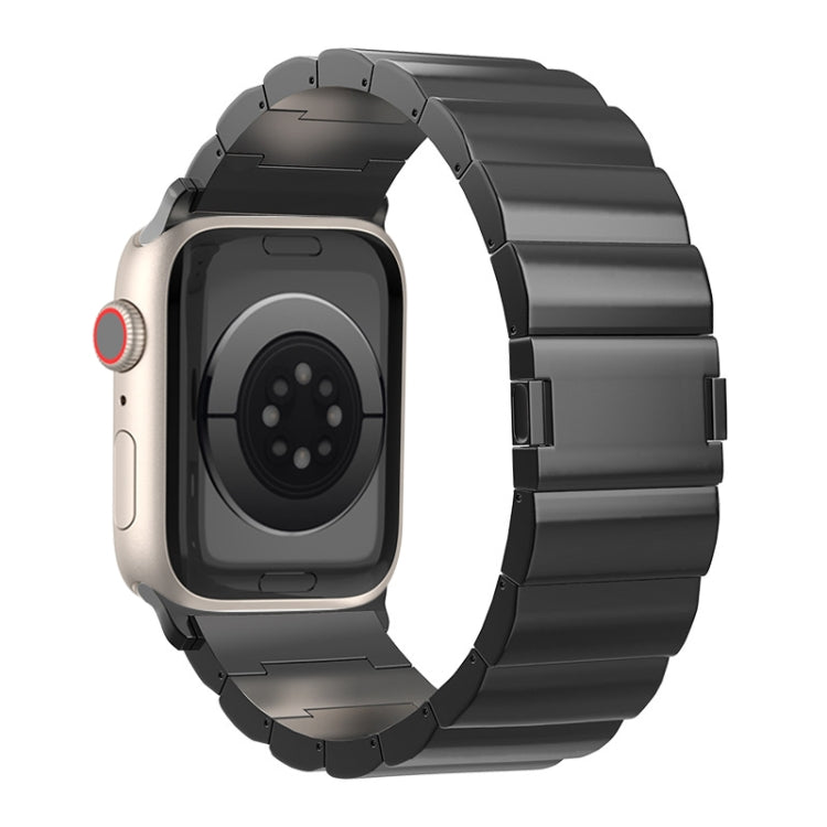 Cinturino per orologio in metallo titanio con fibbia magnetica a una perla, For Apple Watch Series 5 44mm, For Apple Watch Series 5 40mm, For Apple Watch Series 4 44mm, For Apple Watch Series 4 40mm, For Apple Watch Series 3 38mm                       ...