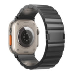 Cinturino per orologio in metallo titanio con fibbia magnetica a una perla, For Apple Watch Series 10 46mm, For Apple Watch Series 10 42mm, For Apple Watch SE 2023 44mm, For Apple Watch SE 2023 40mm, For Apple Watch Ultra 2 49mm                        ...
