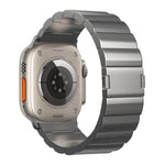 Cinturino per orologio in metallo titanio con fibbia magnetica a una perla, For Apple Watch Series 10 46mm, For Apple Watch Series 10 42mm, For Apple Watch SE 2023 44mm, For Apple Watch SE 2023 40mm, For Apple Watch Ultra 2 49mm                        ...