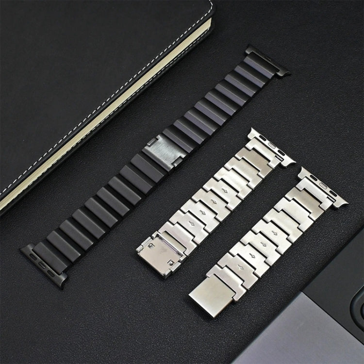 Cinturino per orologio in metallo titanio con fibbia magnetica a una perla, For Apple Watch Series 9 41mm, For Apple Watch Ultra 49mm, For Apple Watch Series 8 41mm, For Apple Watch Series 8 45mm, For Apple Watch SE 2022 40mm, For Apple Watch SE 2022 44mm