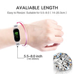 Cinturino da polso di ricambio in acciaio inossidabile tempestato di diamanti, For Xiaomi Mi Band 3 / 4, For Xiaomi Mi Band 5