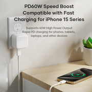 Cavo dati di ricarica rapida ROCK Z20 da USB-C/Type-C a USB-C/Type-C da 60 W, RCB0872