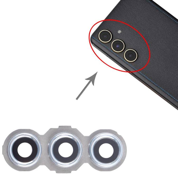 10pcs Original Rear Camera Lens Cover, For Samsung Galaxy C55 SM-C556, For Samsung Galaxy M55 SM-M556, For Samsung Galaxy S24 Ultra SM-S928B, For Samsung Galaxy S24+ SM-S926B, For Samsung Galaxy A54 SM-A546B