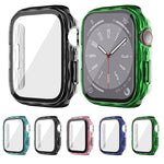 Custodia protettiva in vetro temperato ibrido per PC 2 in 1, For Apple Watch Series 6 / 5 / 4 / SE 44mm, For Apple Watch Series 6 / 5 / 4 / SE 40mm, For Apple Watch Series 9 / 8 / 7 45mm, For Apple Watch Series 9 / 8 / 7 41mm