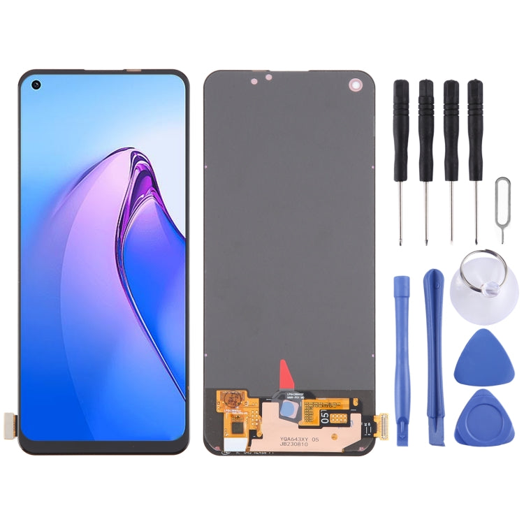 Schermo LCD con digitalizzatore assemblaggio completo, For OPPO A78 4G CPH2565, For OPPO Reno8 4G, For OPPO Reno8 5G, For OPPO Reno7 5G, For OPPO A95 5G, For OPPO Reno5 Lite