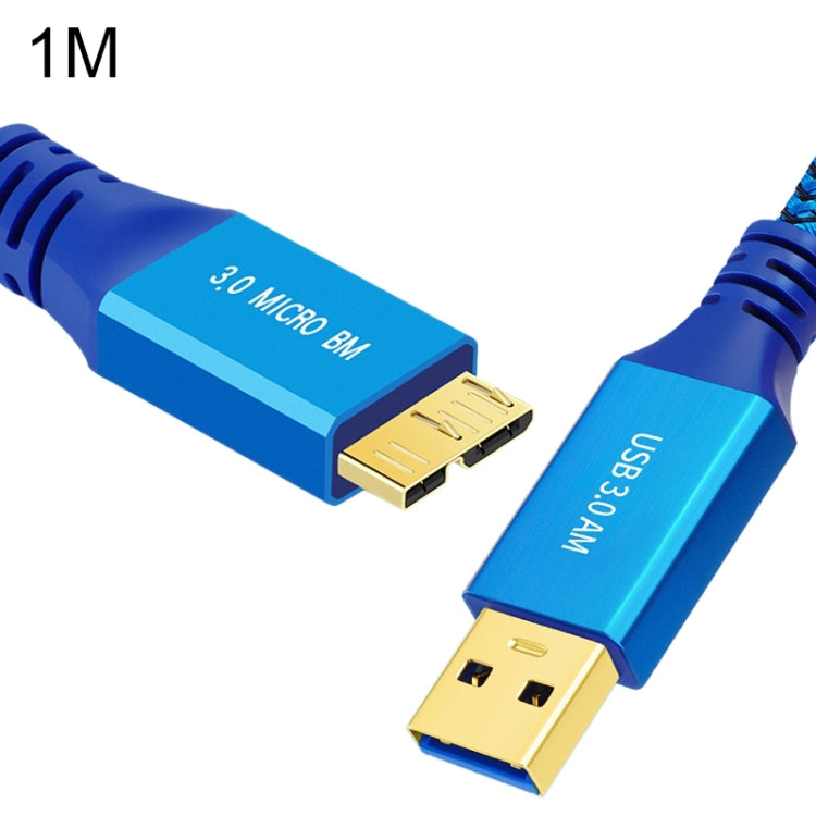 Cavo intrecciato USB 3.0 maschio a micro USB 3.0 maschio, 0.3m, 0.6m, 1m