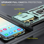 Custodia Armor PC TPU con Camera Shield per Samsung Galaxy A35 5G e A55 5G