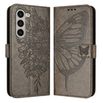 Custodia in pelle con farfalla goffrata per Samsung Galaxy Z Fold6