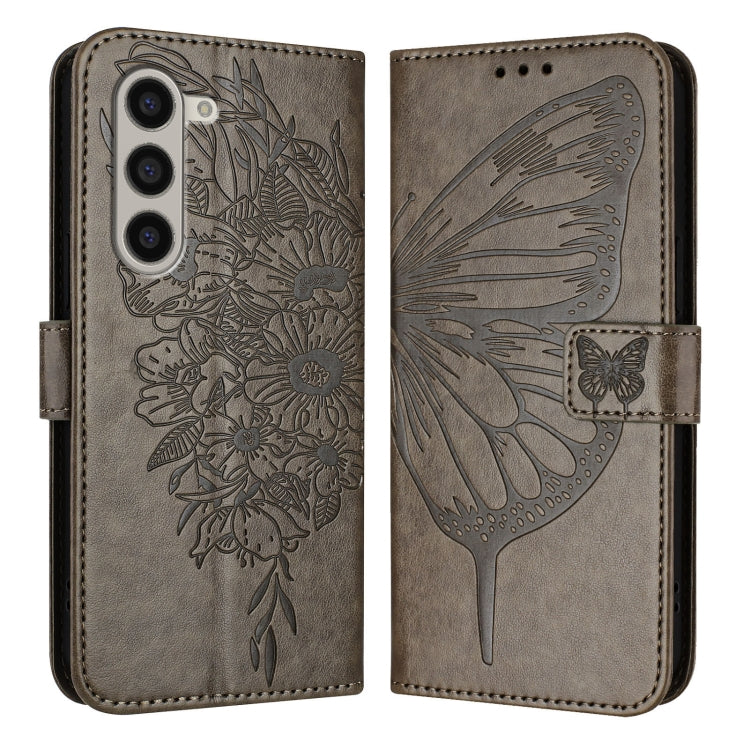 Custodia in pelle con farfalla goffrata per Samsung Galaxy Z Fold6