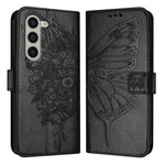 Custodia in pelle con farfalla goffrata per Samsung Galaxy Z Fold6