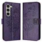 Custodia in pelle con farfalla goffrata per Samsung Galaxy Z Fold6