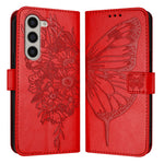 Custodia in pelle con farfalla goffrata per Samsung Galaxy Z Fold6