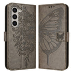 Custodia in pelle con farfalla goffrata per Samsung Galaxy Z Fold6