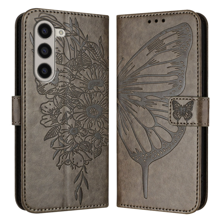 Custodia in pelle con farfalla goffrata per Samsung Galaxy Z Fold6