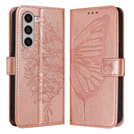 Custodia in pelle con farfalla goffrata per Samsung Galaxy Z Fold6