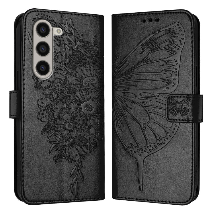 Custodia in pelle con farfalla goffrata per Samsung Galaxy Z Fold6