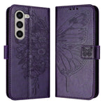 Custodia in pelle con farfalla goffrata per Samsung Galaxy Z Fold6