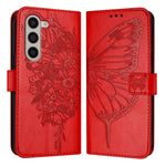 Custodia in pelle con farfalla goffrata per Samsung Galaxy Z Fold6
