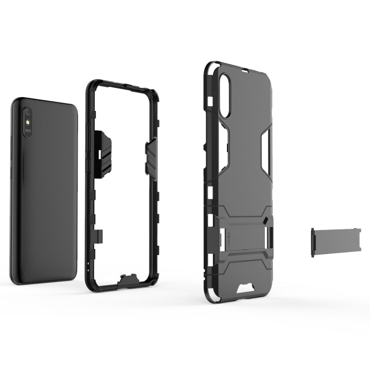 Custodia protettiva antiurto per PC + TPU con supporto, For Xiaomi Redmi 9A, For Xiaomi Redmi 9C, For Huawei Enjoy 20