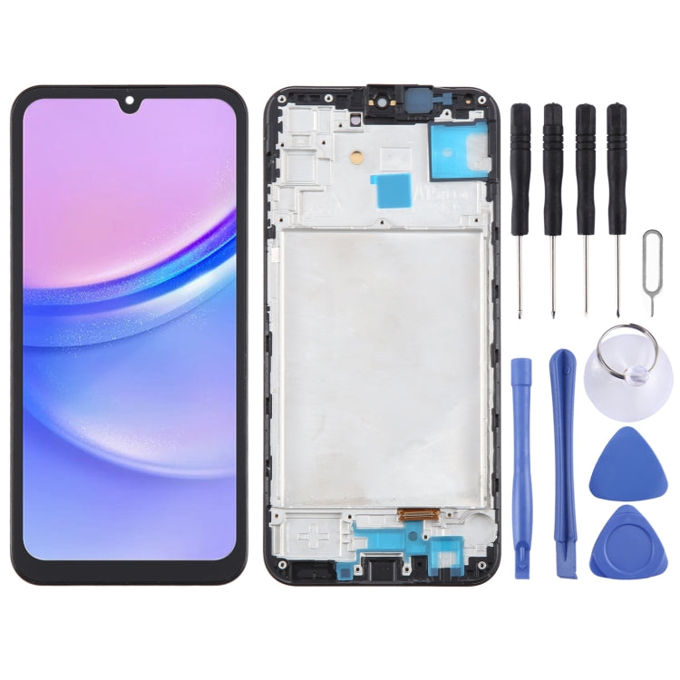 Schermo LCD OLED per digitalizzatore assemblaggio completo con cornice, For Samsung Galaxy A15 5G SM-A156B 6.43inch, For Samsung Galaxy A15 5G SM-A156B 6.36inch, For Samsung Galaxy A15 4G SM-A155F 6.36inch, For Samsung Galaxy A15 4G SM-A155F 6.43inch