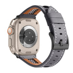 Cinturino per orologio in vera pelle di vitello a rete, For Apple Watch SE 2023 44mm, For Apple Watch SE 2023 40mm, For Apple Watch Ultra 2 49mm