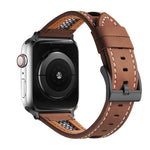 Cinturino per orologio in vera pelle di vitello a rete, For Apple Watch Series 8 41mm, For Apple Watch Series 8 45mm, For Apple Watch SE 2022 40mm