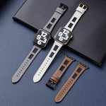 Cinturino per orologio in vera pelle di vitello a rete, For Apple Watch Series 6 44mm, For Apple Watch Series 5 44mm, For Apple Watch Series 5 40mm