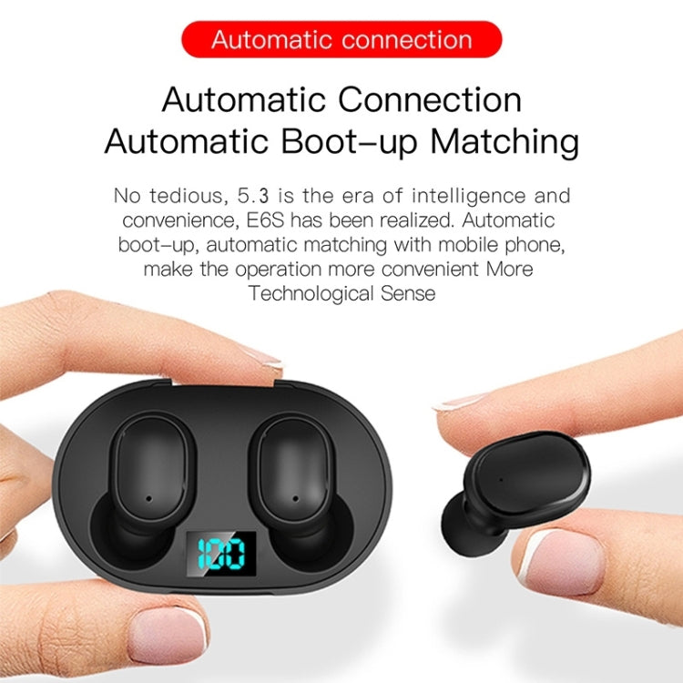 Auricolare Bluetooth wireless TWS con display a LED E6S, E6S (White), E6S (Pink), E6S (Blue), E6S (Green)