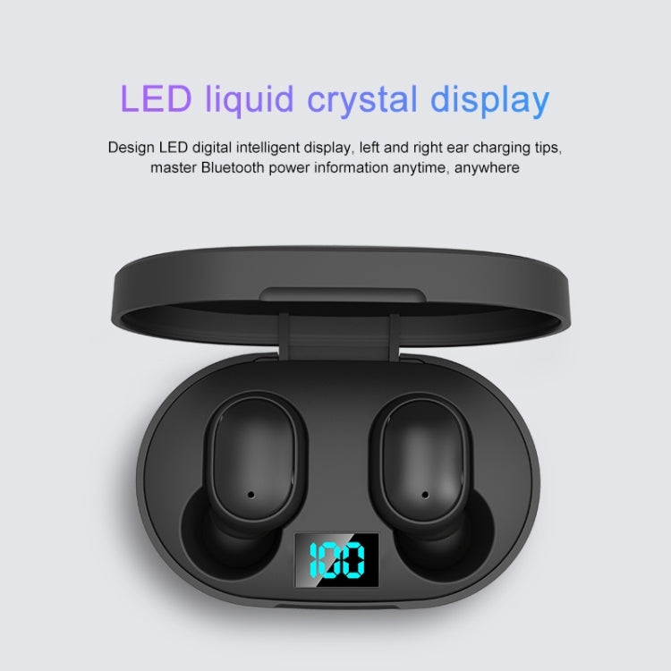Auricolare Bluetooth wireless TWS con display a LED E6S, E6S (White), E6S (Pink), E6S (Blue), E6S (Green)