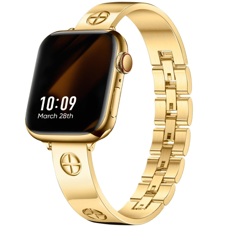 Cinturino per orologio in acciaio inossidabile con bracciale incrociato, For Apple Watch SE 40mm, For Apple Watch SE 44mm, For Apple Watch Series 6 40mm, For Apple Watch Series 6 44mm, For Apple Watch Series 5 44mm, For Apple Watch Series 5 40mm