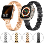 Cinturino per orologio in acciaio inossidabile con bracciale incrociato, For Apple Watch Series 4 44mm