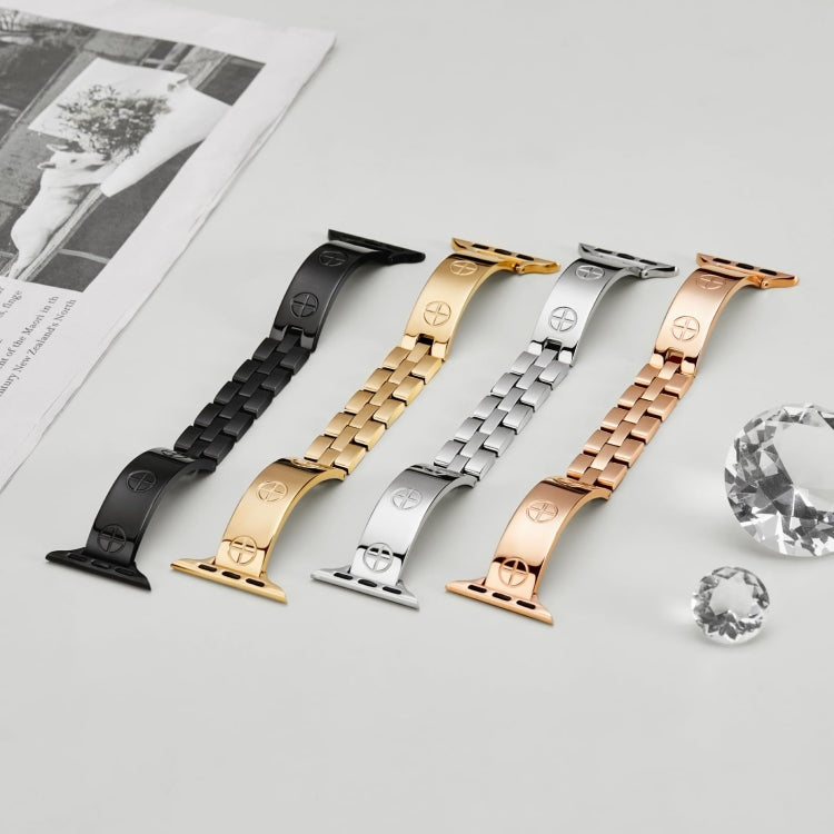 Cinturino per orologio in acciaio inossidabile con bracciale incrociato, For Apple Watch Series 4 44mm