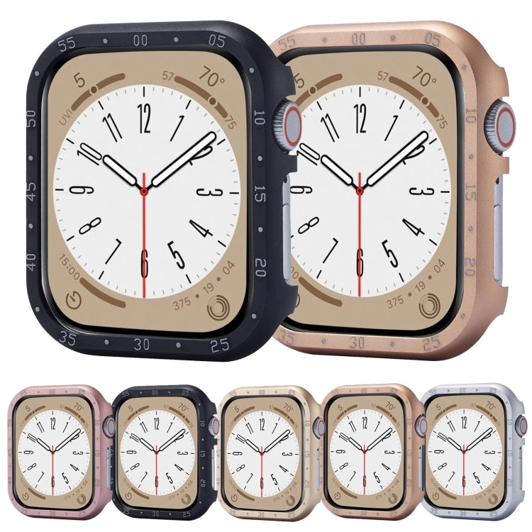 Cassa con telaio dell'orologio in lega di alluminio, For Apple Watch Series 6 / 5 / 4 / SE 44mm, For Apple Watch Series 6 / 5 / 4 / SE 40mm, For Apple Watch Series 9 / 8 / 7 45mm, For Apple Watch Series 9 / 8 / 7 41mm
