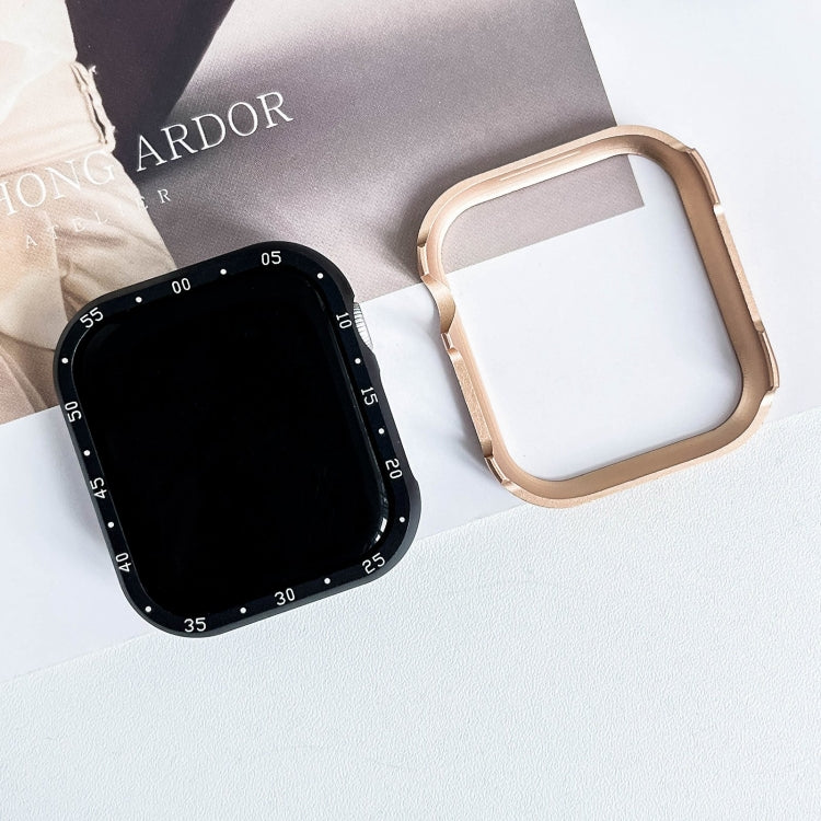 Cassa con telaio dell'orologio in lega di alluminio, For Apple Watch Series 6 / 5 / 4 / SE 44mm, For Apple Watch Series 6 / 5 / 4 / SE 40mm, For Apple Watch Series 9 / 8 / 7 45mm, For Apple Watch Series 9 / 8 / 7 41mm