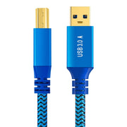 Cavo connettore USB 3.0 da A maschio a B maschio per stampante/disco rigido, 0.3m, 0.6m, 1m, 2m, 3m
