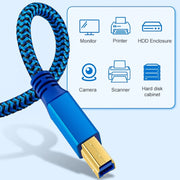 Cavo connettore USB 3.0 da A maschio a B maschio per stampante/disco rigido, 0.3m, 0.6m, 1m, 2m, 3m