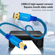 Cavo connettore USB 3.0 da A maschio a B maschio per stampante/disco rigido, 0.3m, 0.6m, 1m, 2m, 3m