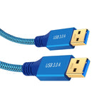 Cavo connettore USB 3.0 maschio-maschio per stampante/disco rigido, 0.3m, 0.6m, 1m, 2m, 3m