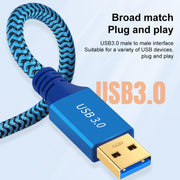 Cavo connettore USB 3.0 maschio-maschio per stampante/disco rigido, 0.3m, 0.6m, 1m, 2m, 3m