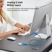 Cavo di prolunga USB 3.0 maschio-femmina per stampante/disco rigido, 0.3m, 0.6m, 1m, 2m, 3m