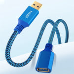 Cavo di prolunga USB 3.0 maschio-femmina per stampante/disco rigido, 0.3m, 0.6m, 1m, 2m, 3m