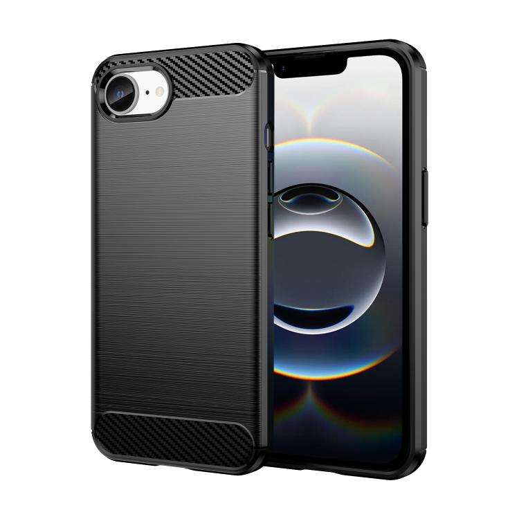 Custodia per telefono in TPU in fibra di carbonio con trama spazzolata, For iPhone 18, For iPhone 18 Pro, For iPhone 18 Pro Max, For iPhone 17e / 16e, For iPhone 17 Pro Max, For iPhone 17 Pro, For iPhone 17, For iPhone Air