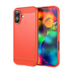 Custodia per telefono in TPU in fibra di carbonio con trama spazzolata, For iPhone 18, For iPhone 18 Pro, For iPhone 18 Pro Max, For iPhone 17e / 16e, For iPhone 17 Pro Max, For iPhone 17 Pro, For iPhone 17, For iPhone Air
