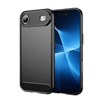Custodia per telefono in TPU in fibra di carbonio con trama spazzolata, For iPhone 18, For iPhone 18 Pro, For iPhone 18 Pro Max, For iPhone 17e / 16e, For iPhone 17 Pro Max, For iPhone 17 Pro, For iPhone 17, For iPhone Air