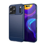 Custodia per telefono in TPU in fibra di carbonio con trama spazzolata, For iPhone 18, For iPhone 18 Pro, For iPhone 18 Pro Max, For iPhone 17e / 16e, For iPhone 17 Pro Max, For iPhone 17 Pro, For iPhone 17, For iPhone Air