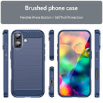 Custodia per telefono in TPU in fibra di carbonio con trama spazzolata, For iPhone 18, For iPhone 18 Pro, For iPhone 18 Pro Max, For iPhone 17e / 16e, For iPhone 17 Pro Max, For iPhone 17 Pro, For iPhone 17, For iPhone Air